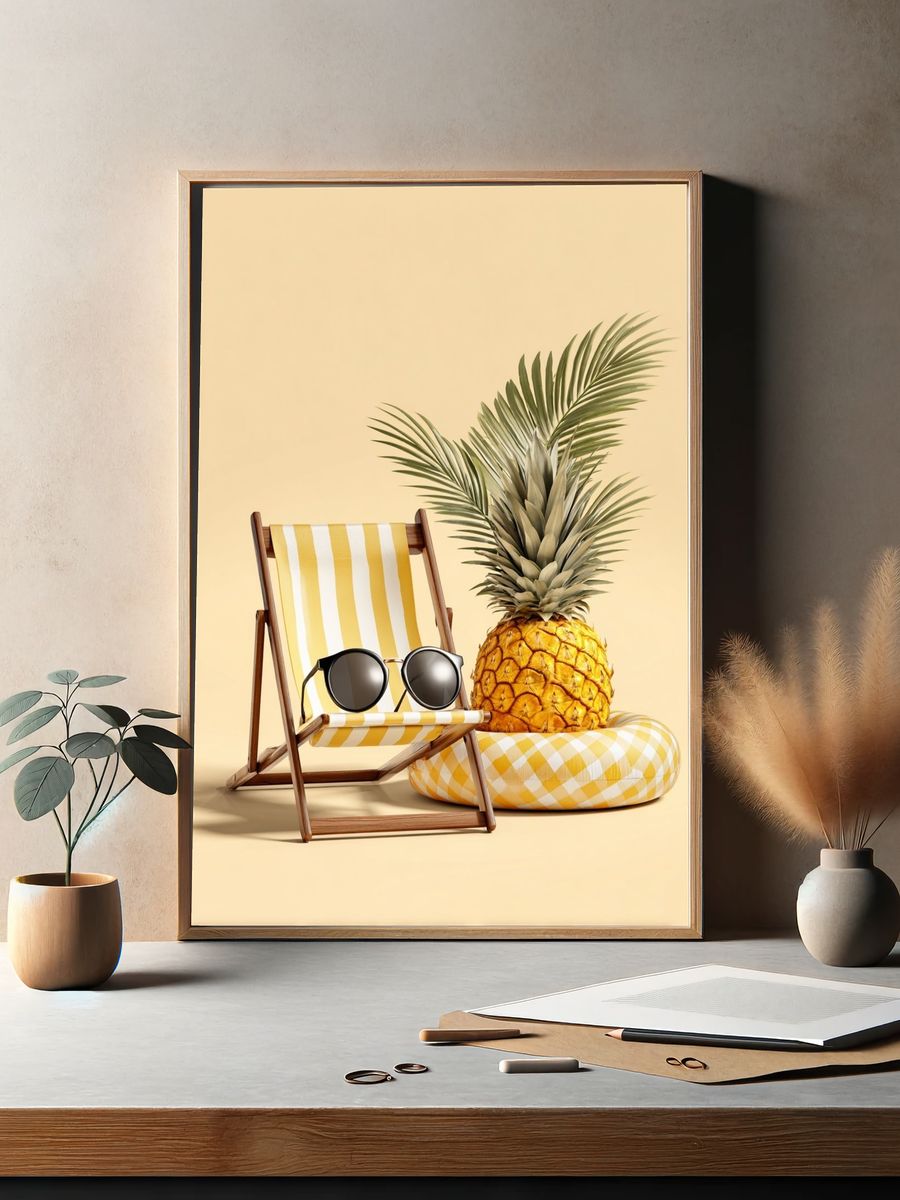 Tropical Vibes — Summer Print. — room view 2