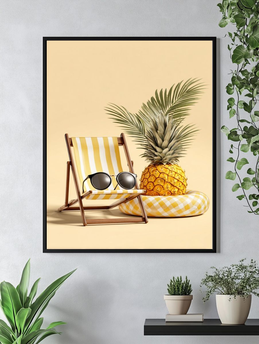 Tropical Vibes — Summer Print. — room view 4
