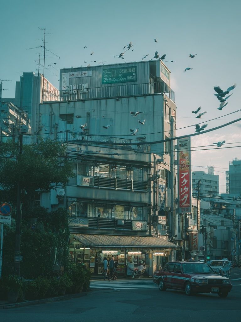 Tokyo Street Dusk Photography Poster. poster — photography art