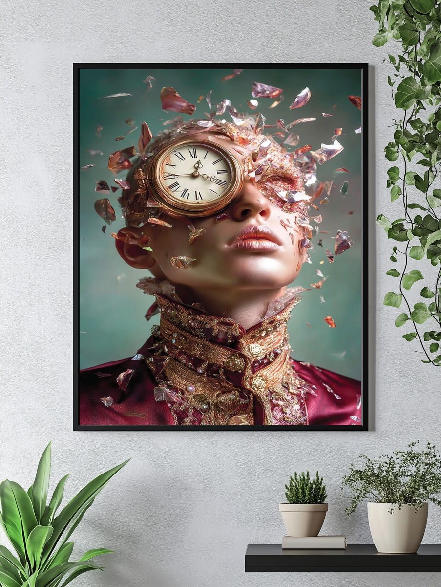 Time Shattered — Surrealism Print. — room view 4