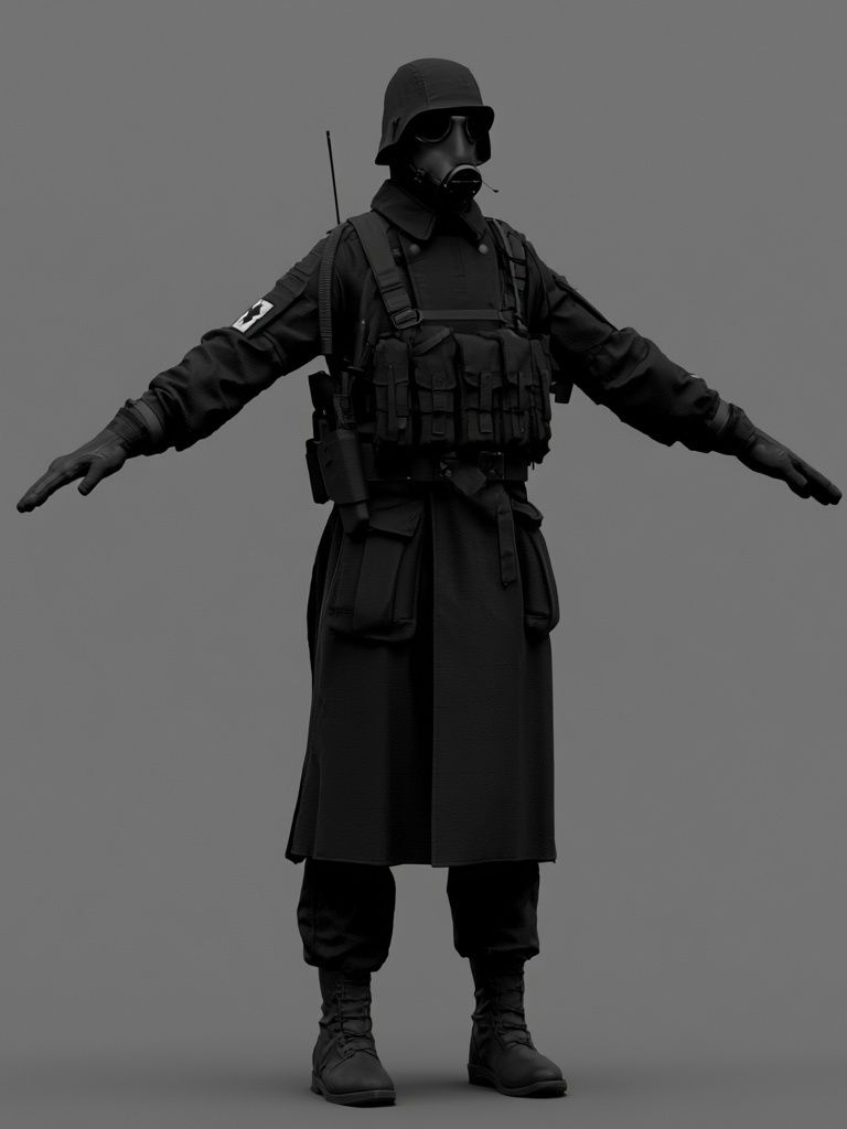 Tactical Soldier Portrait Print. poster — photography art