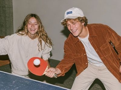 Table Tennis Friends Photography Poster.
