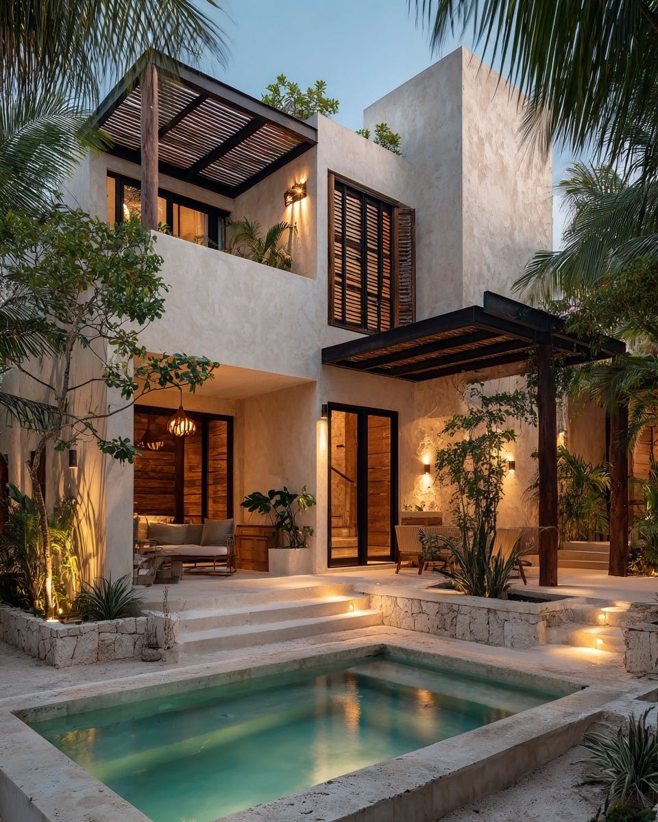 Modern Tropical Villa — Architecture Print.