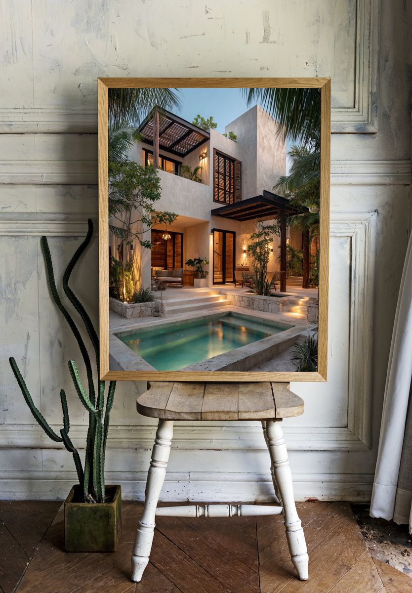 Modern Tropical Villa — Architecture Print. — room view 1
