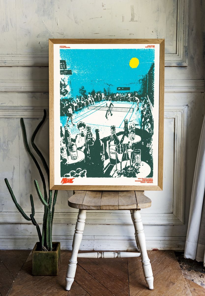 Tennis Match — Vintage Print. — room view 1
