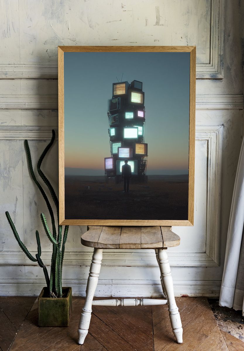Tower of TVs — Surrealism Print room preview