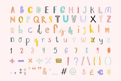 They Them Gothic Typography Poster. poster
