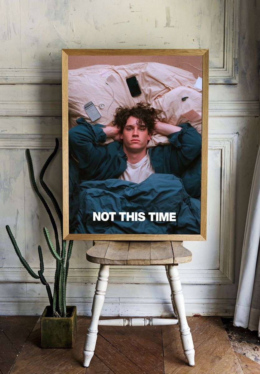 Not This Time Typography Poster. — room view 1