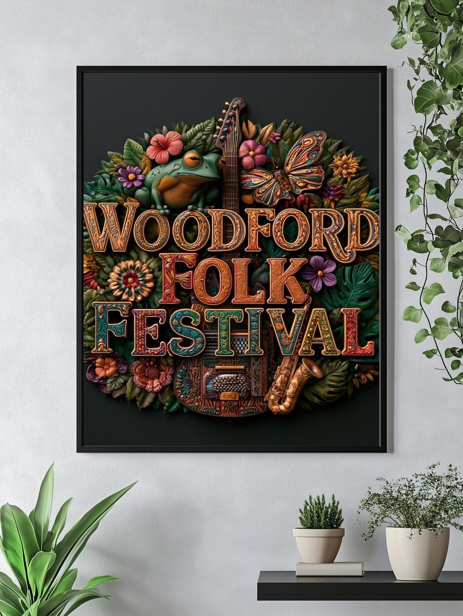 Woodford Folk Festival Typography Poster. — room view 4