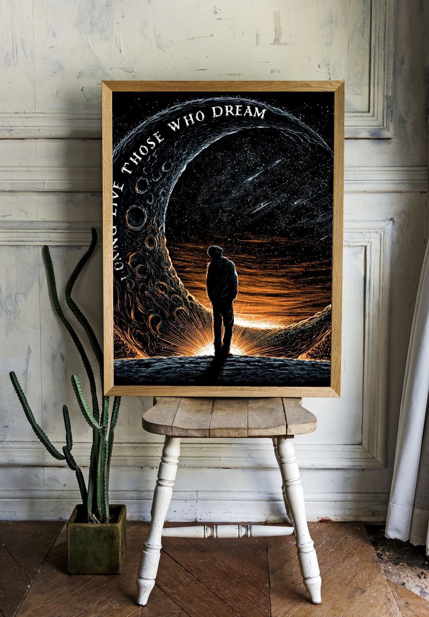 Those Who Dream Typography Poster. — room view 1