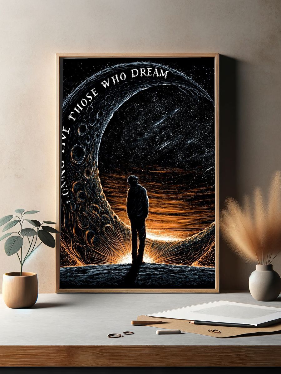 Those Who Dream Typography Poster. — room view 2