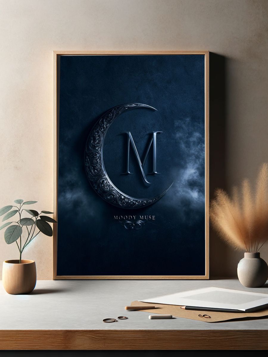 Moody Muse Typography Poster. — room view 2