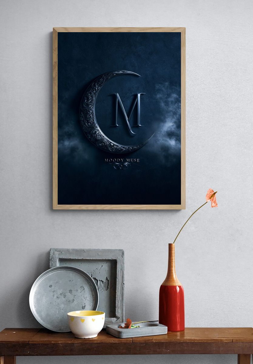 Moody Muse Typography Poster. — room view 3