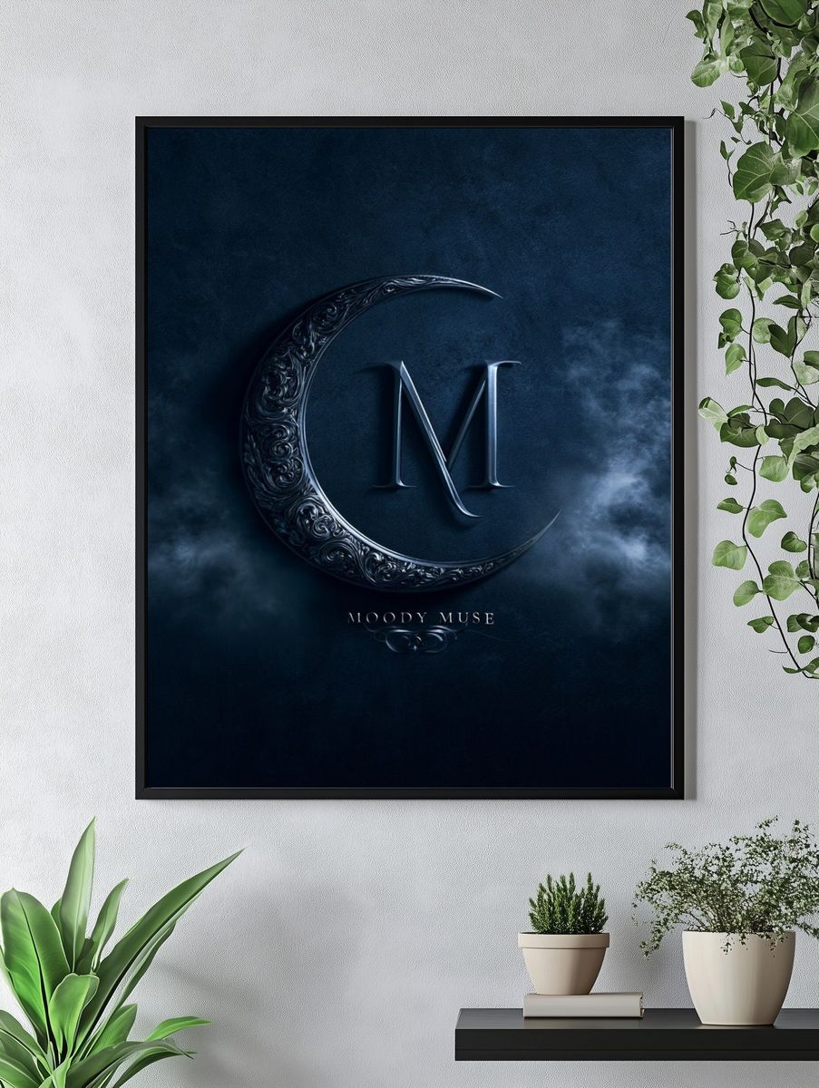 Moody Muse Typography Poster. — room view 4