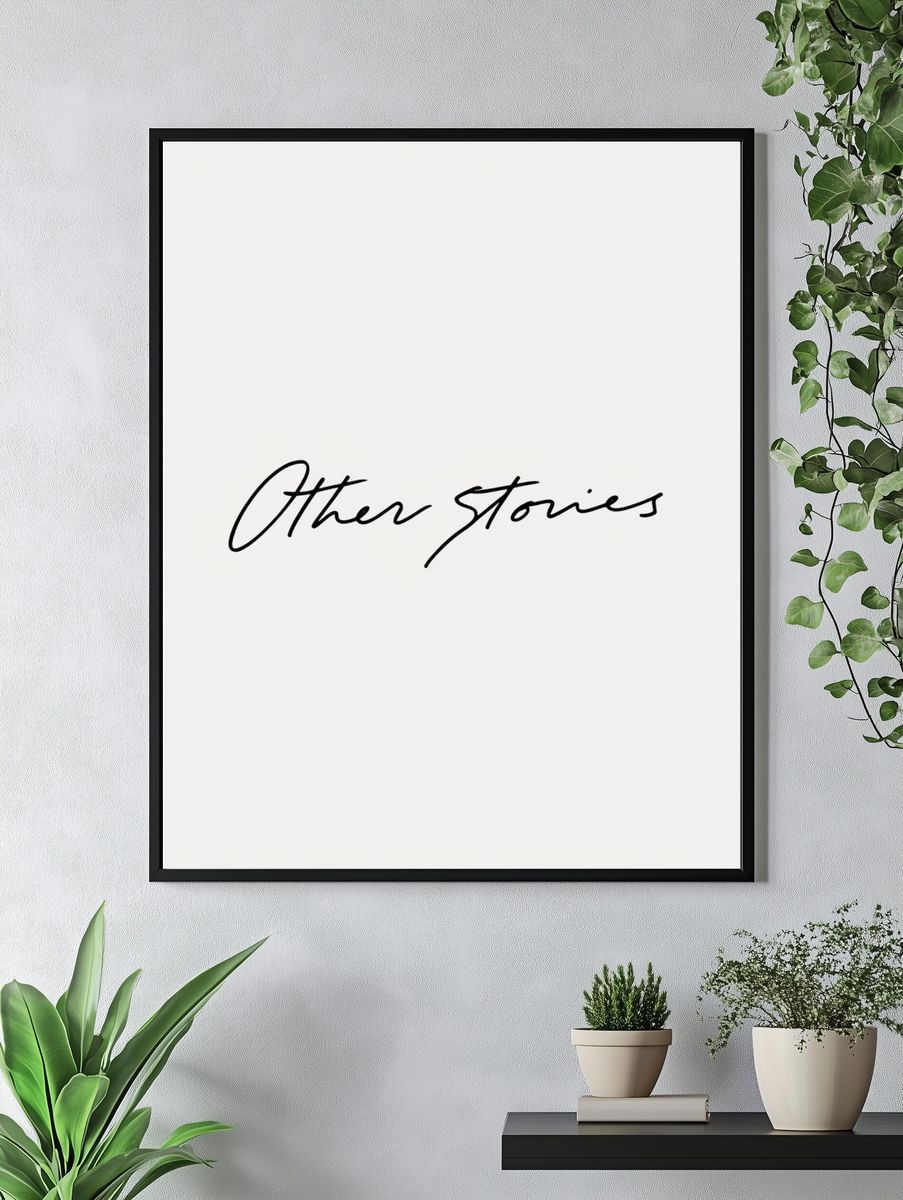 Other Stories Typography Poster. — room view 4