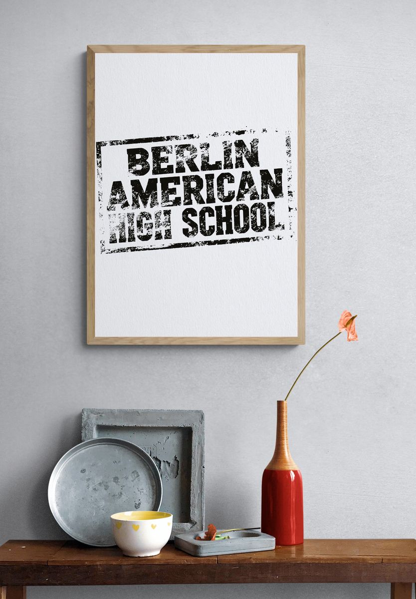 Berlin American High School Typography Poster. — room view 3