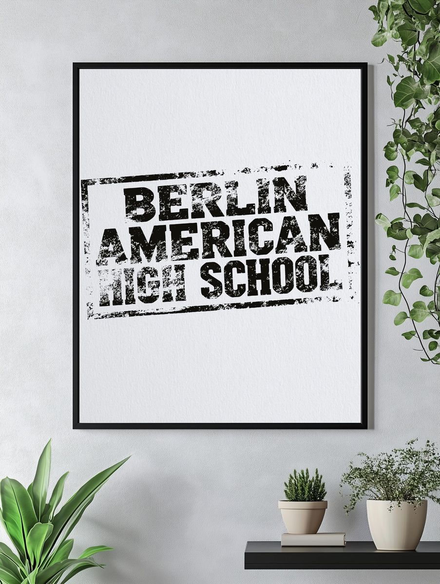 Berlin American High School Typography Poster. — room view 4
