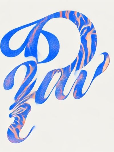 Dah Script Typography Poster. poster