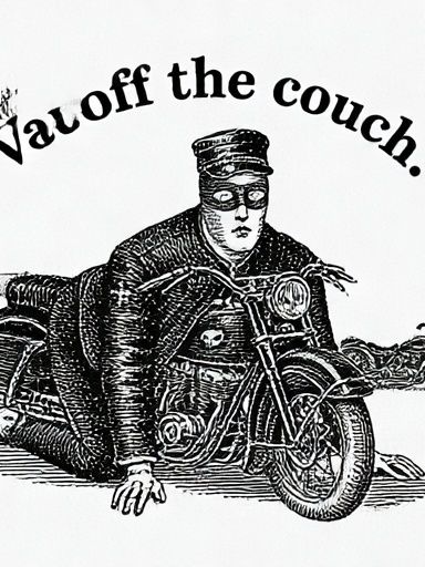 Vauoff the Couch Typography Print. poster detail