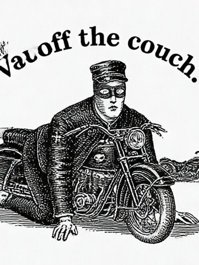 Vauoff the Couch Typography Print. poster