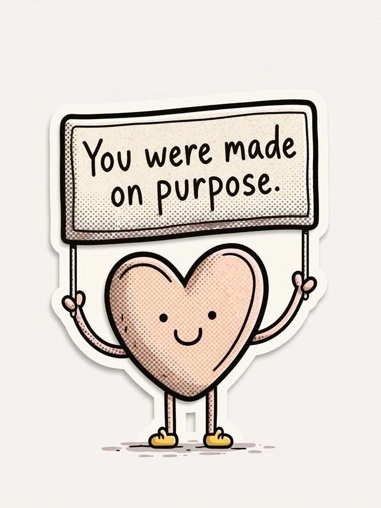 You Were Made on Purpose Print. poster detail