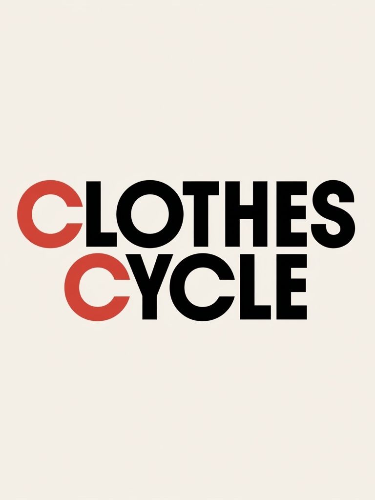 Clothes Cycle Typography Poster. poster detail