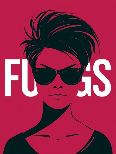 Fierce Woman Typography Poster. poster