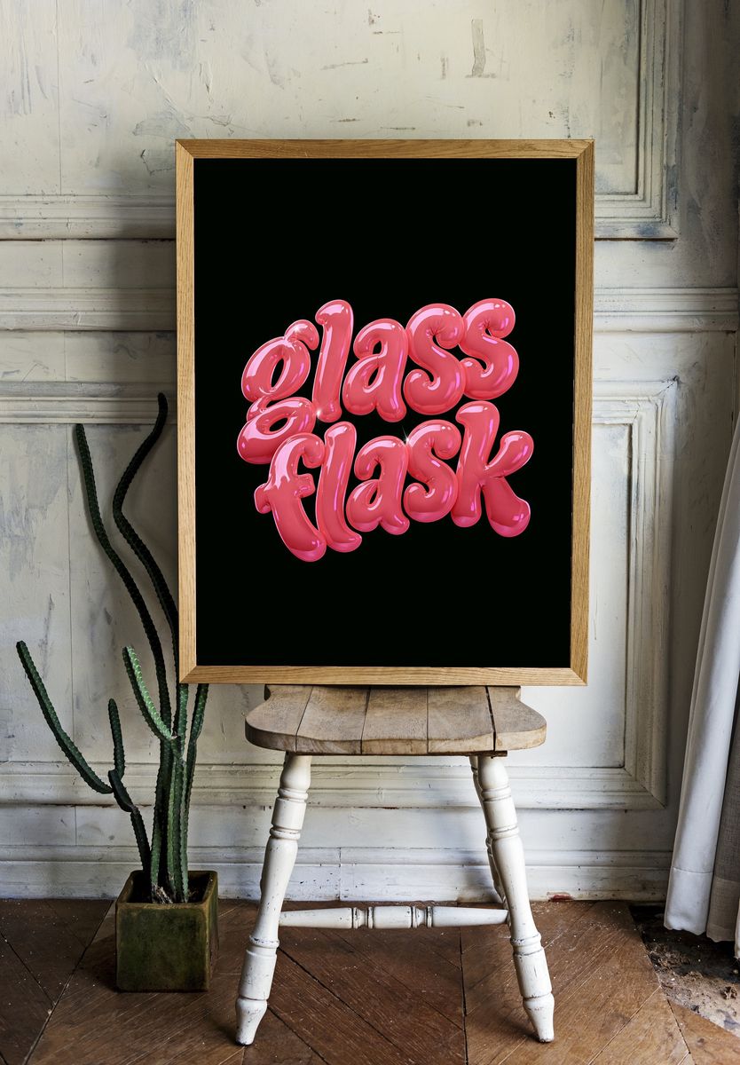 Glass Floss Poster. — room view 1