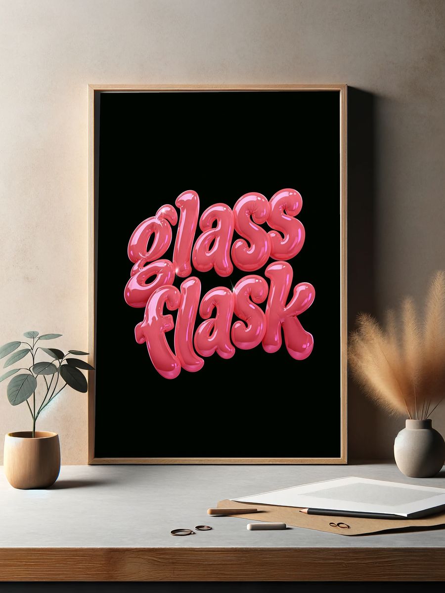 Glass Floss Poster. — room view 2