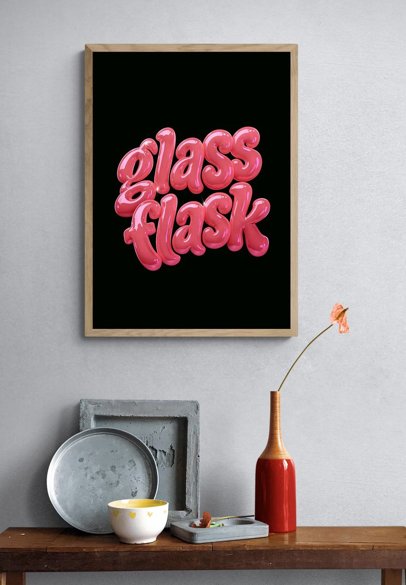 Glass Floss Poster. — room view 3