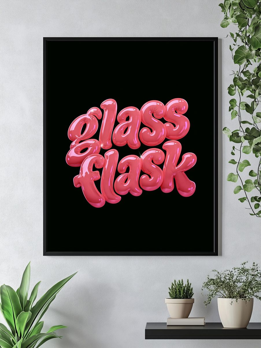 Glass Floss Poster. — room view 4