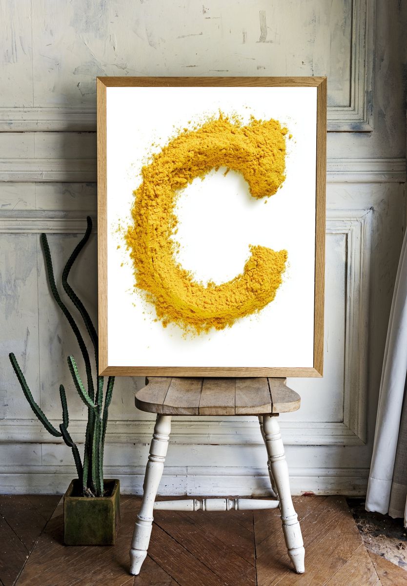 Golden Powder C Poster. — room view 1