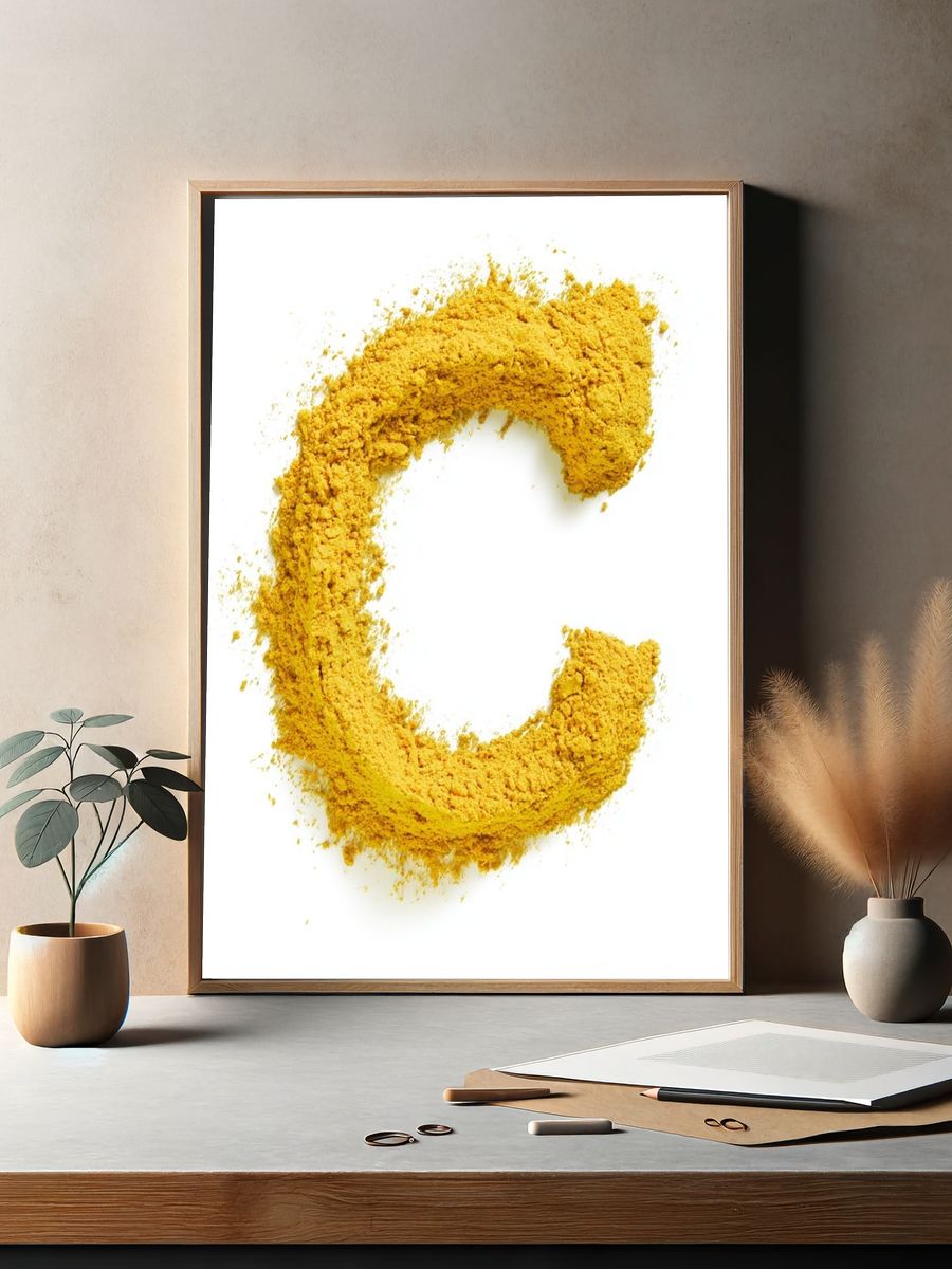 Golden Powder C Poster. — room view 2
