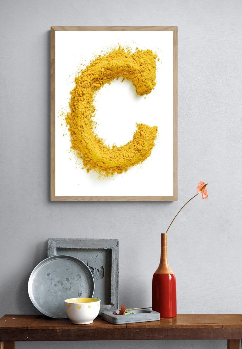 Golden Powder C Poster. — room view 3