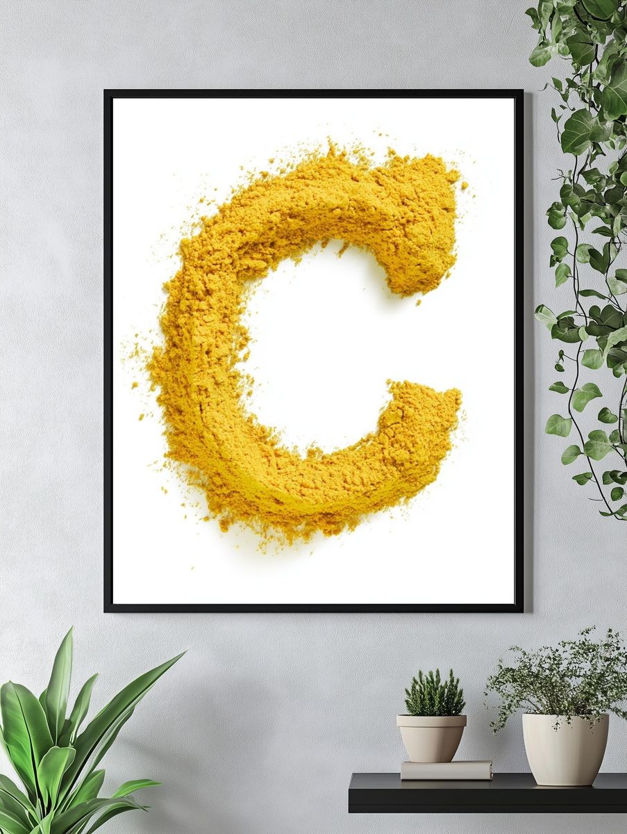 Golden Powder C Poster. — room view 4