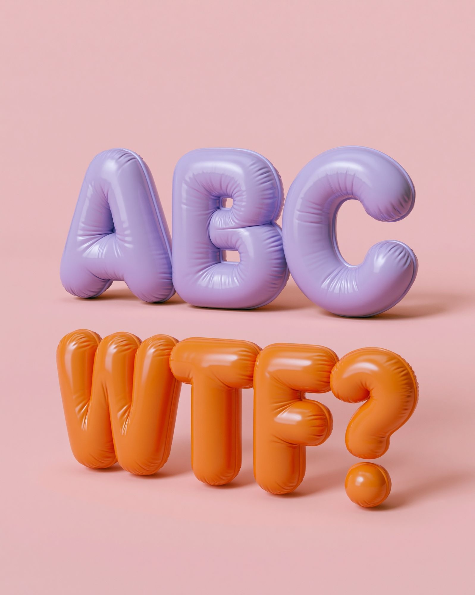 ABC WTF Typography Poster. poster — typography art