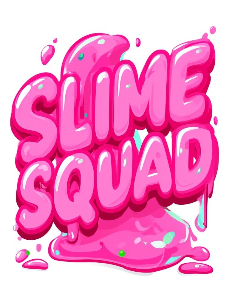Slime Squad Typography Poster. poster detail