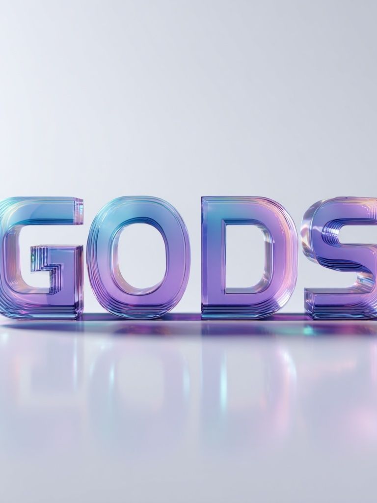 GODS Typography Poster. poster detail