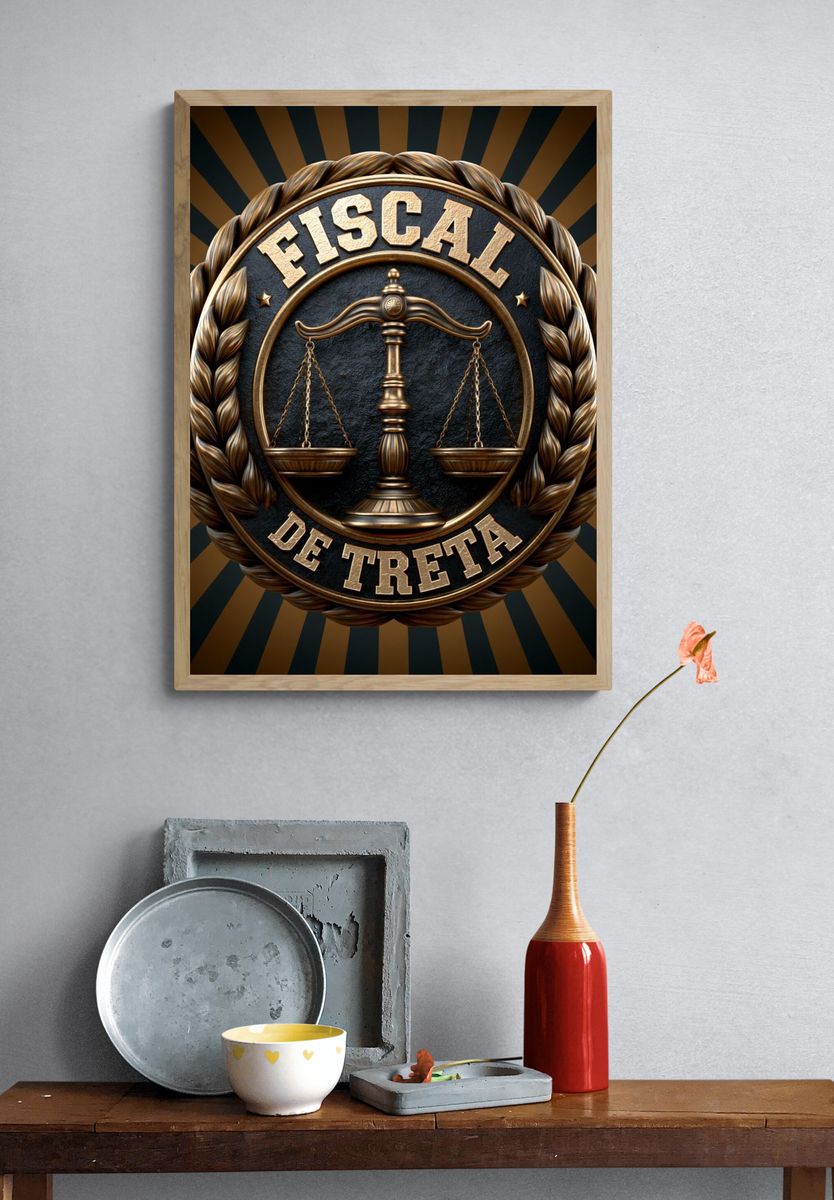 Fiscal Decreta Typography Poster. — room view 3