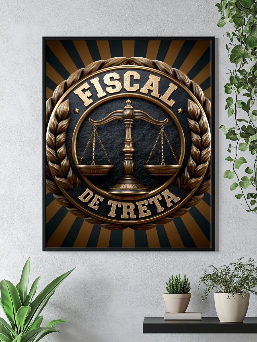 Fiscal Decreta Typography Poster. — room view 4