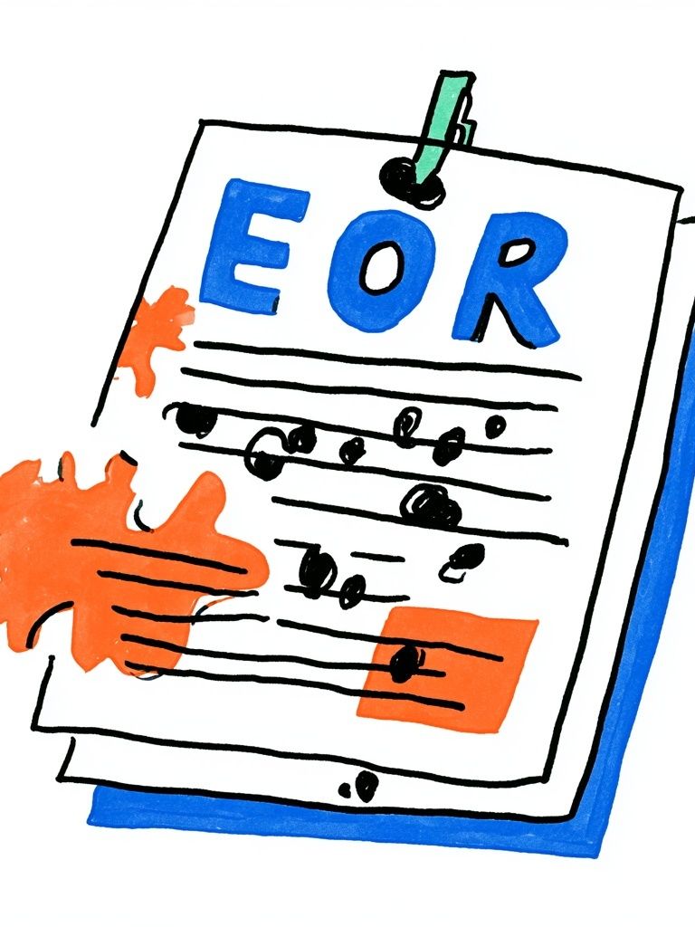 EOR Abstract Typography Poster. poster — typography art