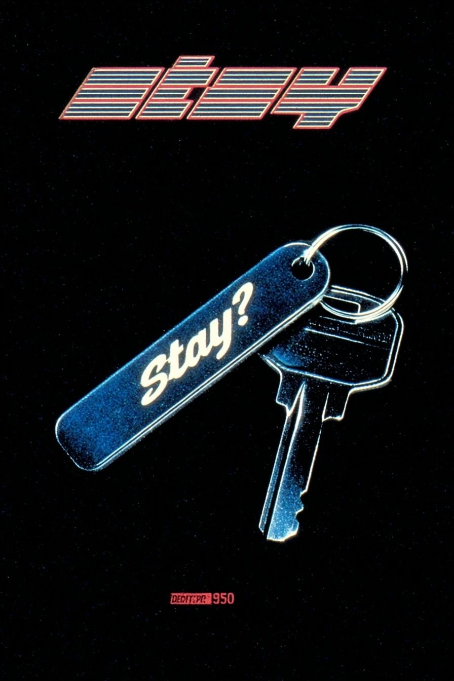 Stay? Keychain Retro Typography Poster. poster — typography art