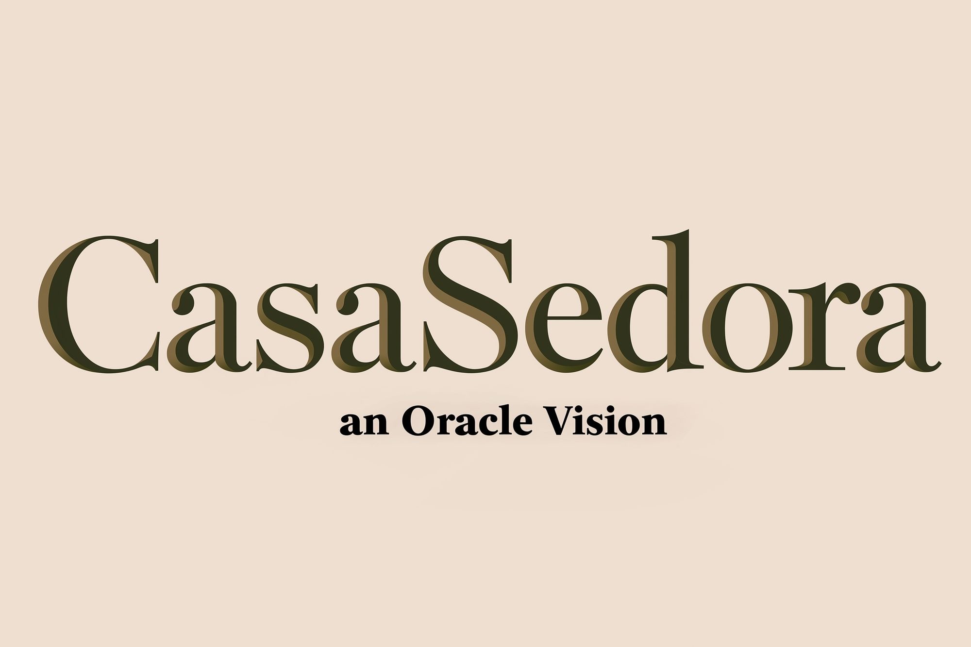 CasaSedora Typography Poster. poster — typography art