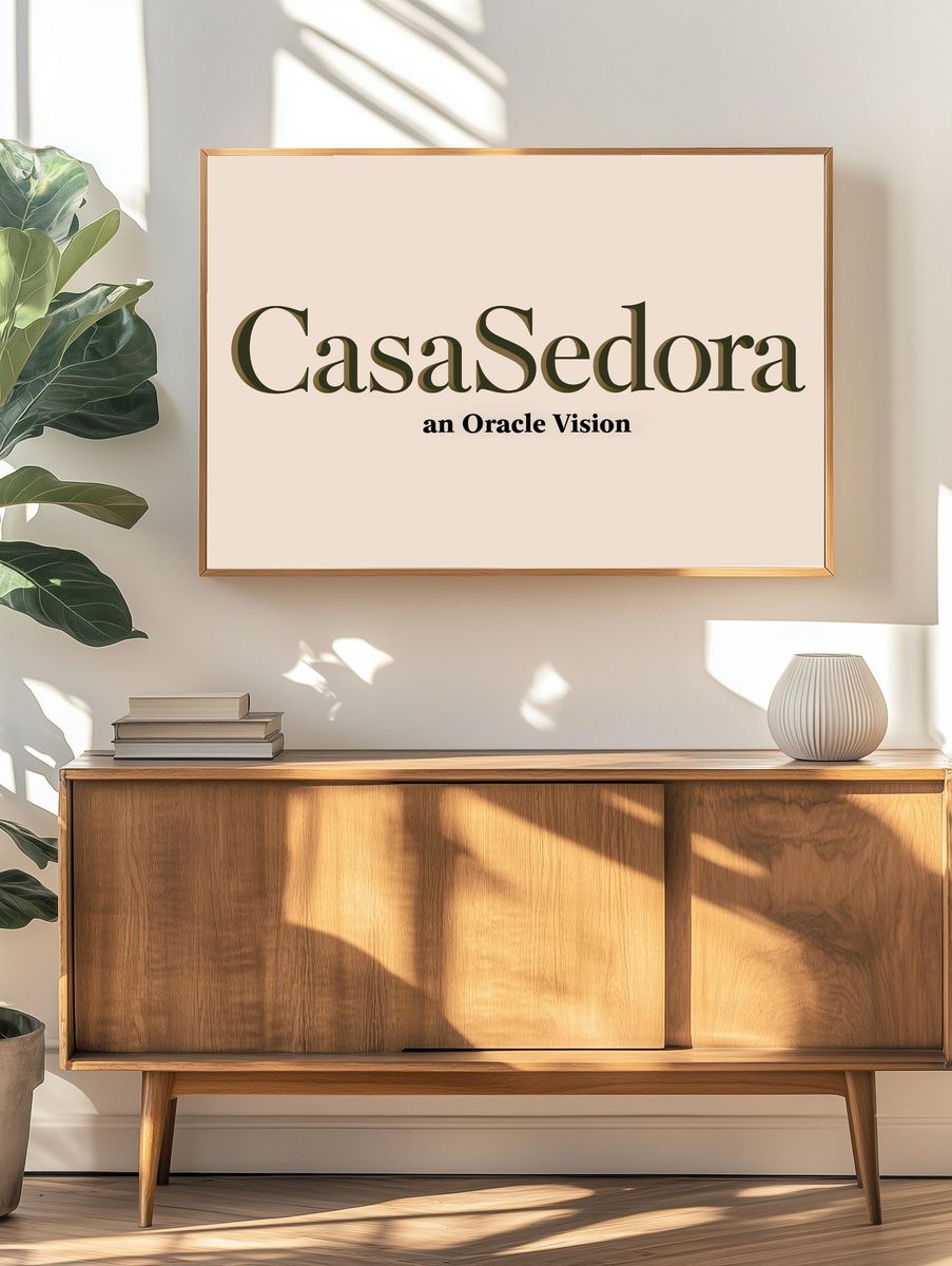 CasaSedora Typography Poster. — room view 3