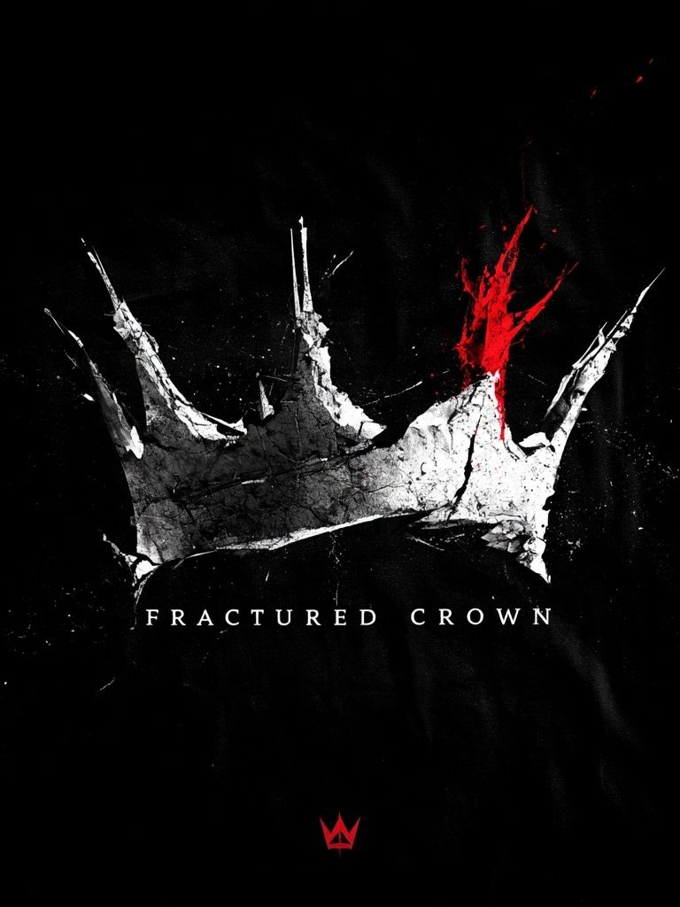 Fractured Crown Typography Print. poster — typography art