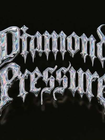 Diamond Pressure Typography Poster. poster