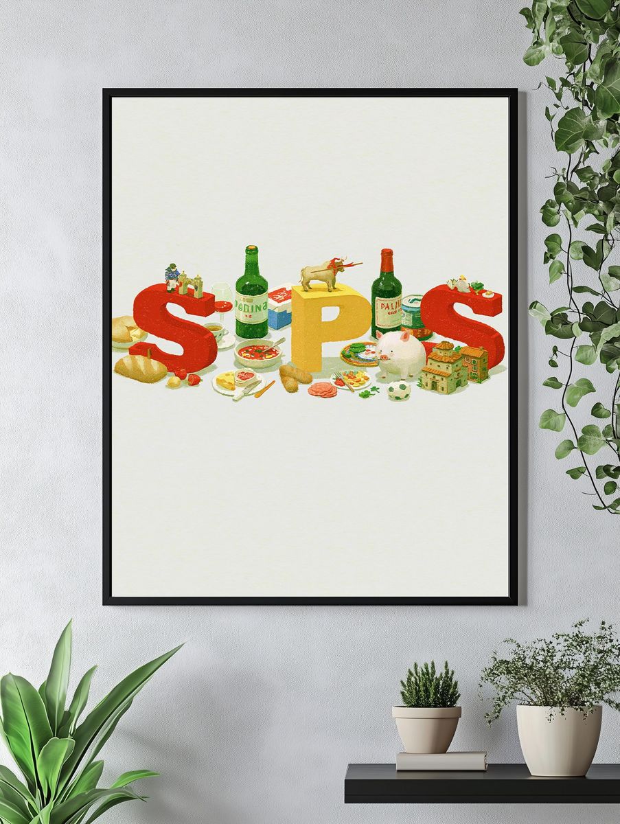 Still Life S P S Typography Poster. — room view 4