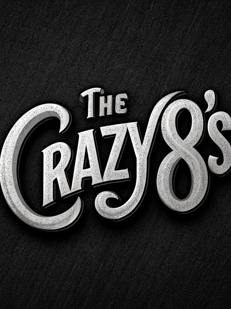 The Crazy 8s Typography Poster. poster detail
