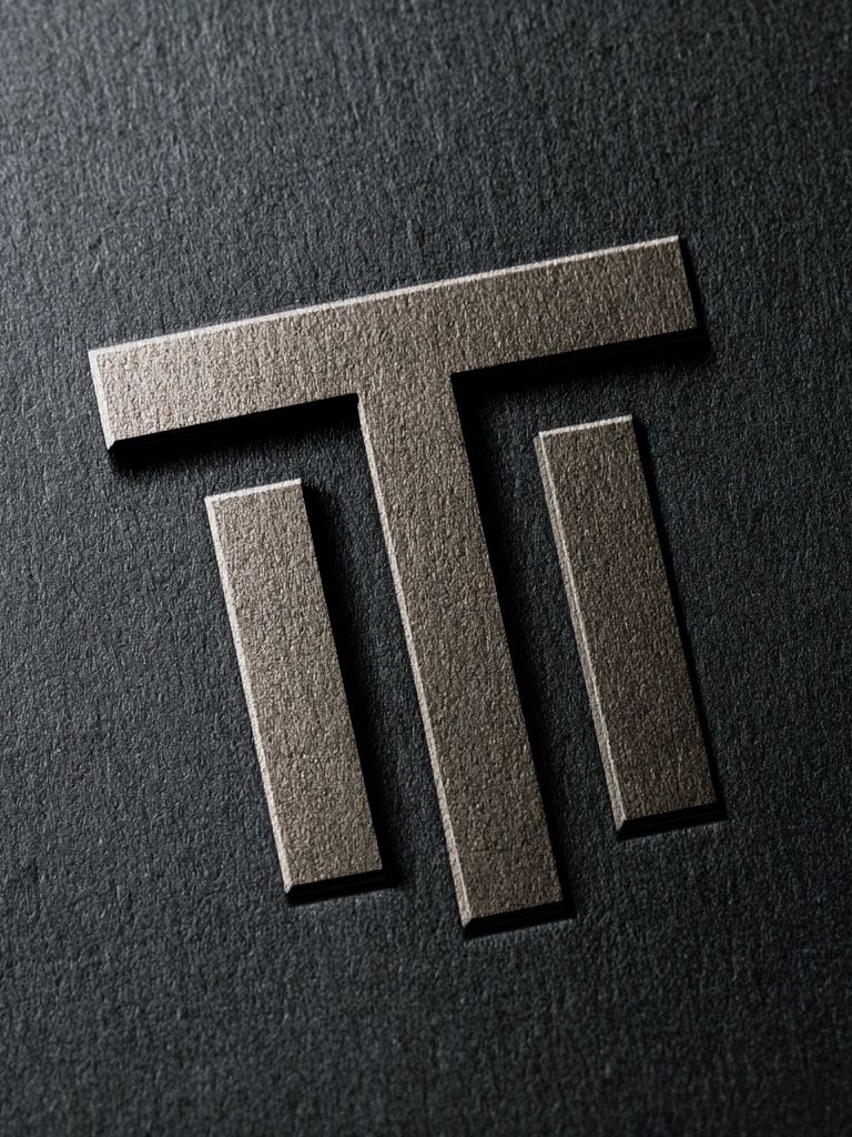 Minimalist T Monogram Poster. poster detail