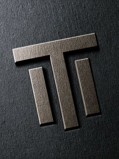 Minimalist T Monogram Poster. poster